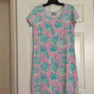 Vintage Under the Sea Mermaid Cotton Stretch Dress